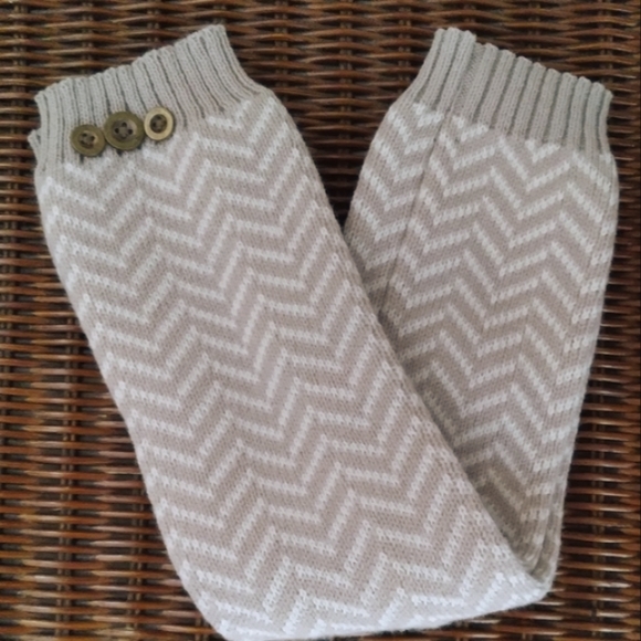 Long Knit Boot Cuffs/Leg Warmers - Picture 3 of 7